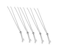 iplusmile Set da 5 Braccialetti Regolabili per La Creazione di Gioielli, Kit per Realizzare Braccialetti Fai da Te Corda Bianca, Adatto a Chi AMA Crafting e Accessori Personalizzati