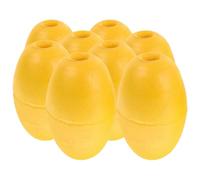 iplusmile Set da 8 Galleggianti di Ancoraggio in Plastica Gialla per Kayak e Barche, Accessori per Pesca in Mare Montaggio Semplice e visibilità Alta per attività Nautiche