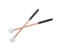 iplusmile Set di 2 Bacchette per Percussioni in Legno Punta in Gomma Morbida da 24 Cm, Mazze per Tamburo a Lingua e Xilofono Impugnatura Antiscivolo, Accessori Musicali per Strumenti