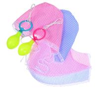 iplusmile Set di 2 Ciucci per Cosplay Bavaglino e Cappello, Facile da Usare e Resistente, per Eventi e Feste Divertenti per Adulti