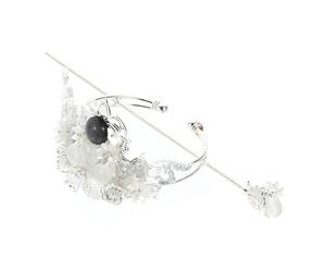 iplusmile Set Tiara e Forcina per Chioma Han in Stile Cinese Copricapo Tradizionale Hanfu Decorazione per la Testa Accessori Eleganti per Foto e Regali Ispirati alla Cultura Cinese