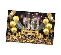 iplusmile Sfondo Fotografico Per Compleanno 210x150 Cm Sfondo Fotografico Con Palloncino Design Per Il 50° Anniversario Vinile Leggero Decorativo Alla Moda