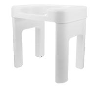 iplusmile Sgabello Wc per Adulti e Donne Incinte in Pp Bianco 34cm Funzione Trasformabile in Wc a Accovacciata per Bagno e Ospedali Comodo e Stabile
