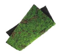 iplusmile Simulazione Muschio Prato Muschio Verde Tappetini in Sintetica Cane dall' Finta Quadrati di Finto Tappeto Erboso Tappeto Erboso Fai da Te Plastica Green