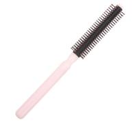 iplusmile Spazzola Piccola a Forma Circolare per Capelli da Donna in Plastica Rosa Design Sottile, per Asciugatura e Migliorare la Texture dei Capelli per Impiego Quotidiano