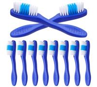 iplusmile Spazzolino Mini da Denti per Detenuti 10 Pezzi in Plastica e Nailon Anti-scivolo Pulizia Profonda per Strutture di Recupero e Strutture Detentive