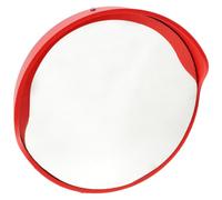iplusmile Specchio Convesso Rotondo Rosso per Garage e Magazzini, | PC e Abs, Supporto Metallico Regolabile ad Alta Resistenza, Sigillatura, Riduce Angoli Ciechi