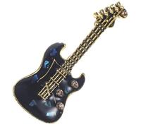 iplusmile Spilla a Forma Di Chitarra in Lega Di Metallo Vintage Per Donna e Uomo, Spilla Da Colletto Decorativa Musicale, Accessorio Per Abiti, Borse e Cappelli