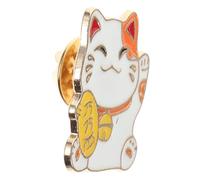 iplusmile Spilla a Forma di Gatto della Fortuna in Stile Giapponese Spilla Cartone Animato Portafortuna Accessorio Abbigliamento per Donne e Ragazze Decorazione Dura e Pratica