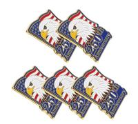 iplusmile Spilla Commemorativa Elegante e Portatile Leggera in Lega di Zinco 5 Pezzi per 250° Anniversario degli Stati Americani per Eventi Patriottici e Celebrazioni Pubbliche