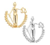 iplusmile Spilla da Bavero Bilancia della Giustizia in Metallo 2 Pezzi Spilla da Camicia e Colletto per Abito da Uomo Accessorio Formale per Avvocati e Giudici Simbolo Legale per