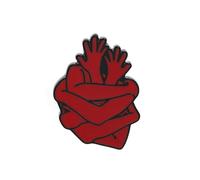 iplusmile Spilla Vintage Forma di Braccio con Cuore Rosso Accessorio Abbigliamento Creativo Spilla Cartoon Originale per Festa e Anniversario