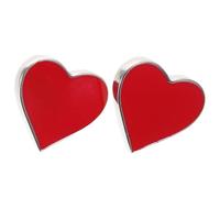 iplusmile Spille a Forma di Cuore Rosso 2 Pezzi, Spille per San Donna Leggere e Comode, Accessori Romantici per Zaini, Giacche e Borse, Regalo Decorativo per Feste di Coppia