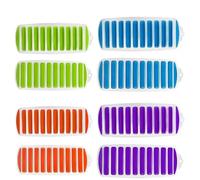 iplusmile Stampo Design a Strisce Coperchio in Plastica per Cubetti di Ghiaccio 10 Fori 8 Pezzi fare Cioccolato e Gelatine Giocando