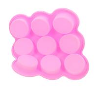 iplusmile Stampo per Muffin in Silicone a 9 Fori Cilindrico Rosa Teglia per Friggitrice ad Aria, per Dolci Monoporzione e Preparazioni Casalinghe