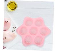 iplusmile Stampo Silicone Cavità Antiaderente per Muffin Hamburger e Dolci Tondo Resistente Temperature Rosa per Pane e Torte da Forno