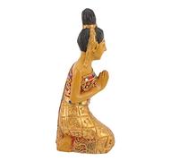 iplusmile Statua Buddha Thailandese in Decorazione da Scrivania Ginocchio Ornamentale Accoglienza e Tranquillità Desktop Decor e Regalo