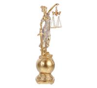 iplusmile Statua Design e Dettagli Raffinati della della Giustizia in Resina Oro, di Giustizia e Equità per Ufficio e Scrivania
