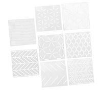 iplusmile Stencil Geometrici Riutilizzabili per Pittura Murale Decorativi Facili da Usare 8 Pezzi