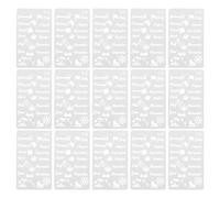 iplusmile Stencil per Diario Mensile 20 Pezzi in Plastica Modelli Artistici di Zucca e Fiocchi di Neve Stencil da Disegno per e Adulti Accessori per Planner e Progetti Creativi Autunnali