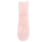 iplusmile Strumento Gua Sha per Viso in Cristallo Rosa Naturale Massaggiatore Portatile per Cura della Pelle Tavola Guasha per Sollievo Muscolare e Assorbimento Sieri per Routine di