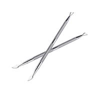 iplusmile Strumento Manicure Professionale in Acciaio Inossidabile per Cuticole e Residui Colla Raschietto Unghie Doppia Punta per Pedicure Art Utile per Modellare e Pulire le Cuticole