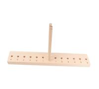 iplusmile Strumento per Fiocchi in Legno Durevole con Base e Bastoncini Regolabili per Creazione di Fiocchi Colorati e Decorazioni Te Kit Lavoretti Creativi per Feste e Albero di Natale