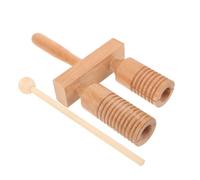 iplusmile Strumento Percussione Legno Guiro per Educativo Doppio Suono Musicale per Sviluppo Intelligenza e Coordinazione per Scuola e Regalo Compleanno