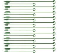 iplusmile Supporti per Piante a Stelo Singolo 40 Pezzi, Bastoncini per Fiori in Plastica Leggera, Picchetti a Anello per Orchidee e Farfalle, Accessori Fissi per Giardinaggio Interno