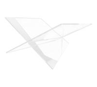 iplusmile Supporto Libri Acrilico Forma di X Trasparente Portalibri da Cucina Resistente e Leggero Leggio Multiuso per Ricettari Riviste e Testi Design Minimalista per Tavoli e Banconi