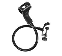 iplusmile Supporto Microfono a Collo D'oca Nero Struttura a Clip in Ferro e Vernice, Compatibile la Maggior Parte dei Microfoni per Uso Domestico e Stazioni Radio