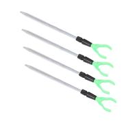 iplusmile Supporto per Canna da Pesca da Terra Regolabile 35-50 Cm in Lega di Alluminio Set 4 Pezzi Inserto Terreno Stabile per Pesca in Riva a Laghi, Fiumi e Spiagge
