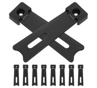 iplusmile Supporto per Cornice Fotografica Nero in Plastica, Facile da Installare e Robusto, Piedistallo Adesivo Senza Chiodi per Esposizione di Foto e Album