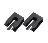 iplusmile Supporto Per Microfono Cb in Metallo 2 Pezzi Per Radioamatori Auto Ufficio Casa Clip Resistente Nera Per Appendere Microfono a Mano