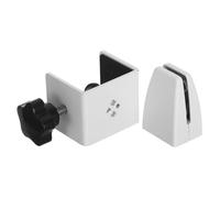 iplusmile Supporto per Schermo in Alluminio Clip Separazione Regolabile per Scrivania Base Stabile per Pannelli in Vetro e Morsetto Mobile per Ufficio