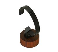 iplusmile Supporto Porta Orologi in Acrilico Base in Legno Noce Espositore Porta Orologi da Polso e Portagioie Organizer Minimalista per Esposizione e Conservazione Ordinata in Negozi e