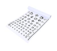 iplusmile Tabella Test Della per Disegno Carino per Uso Domestico Controllo Acuità Metri Facile da Appendere Casa