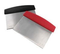iplusmile Tagliapasta con Manico Antiscivolo 2 Pezzi e Scala Integrata per Tagliare e Raschiare Impasti in Acciaio Inox Colore Casuale per Bbq e Piastra in Ghisa