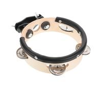 iplusmile Tamburello Musicale per Batteria Montaggio su Tamburo Tamburello Hi-hat Clampon per Percussioni Costruzione in Metallo e Legno Suono Nitido e Versatile per Vari Generi Musicali