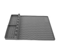 iplusmile Tappetino da Forno tappetini per grigliate all'aperto Barbecue Side Rack Pad Tappetino per griglia per Esterni Tappetino per griglia sul ripiano Laterale Gel di silice Grigio