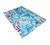 iplusmile Tappeto da Campeggio Esterno, Leggero, Portatile, Oxford | Spiaggia e Picnic, Uso Multiuso, Stampa Digitale Colorata, Formato Compatto, Facile da Trasportare Colore Casuale