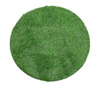 iplusmile Tappeto di Prato Artificiale Rotondo Verde in Plastica, Decorazione da Tavola Versatile e Pratica per Scrivanie e Ambienti Esterni