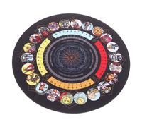 iplusmile Tappeto Divinatorio Gomma per Tarocchi Tovaglia Decorativa Antiscivolo per Tavolo da con Design e Pattern Misteriosi per Giochi e Decorazioni Interne