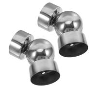iplusmile Tappi Terminali Corrimano in Acciaio Inossidabile per Scale Interne ed Esterne Copertura Rotonda per Montanti Fissaggi Robusti e Facili da Installare per Mancorrenti Eleganti e