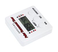 iplusmile Temporizzatore Elettronico del Poker Portatile Bianco Design Pratico e Compatto, Timer Digitale da 99 Minuti e 59 Secondi per Feste e Studio