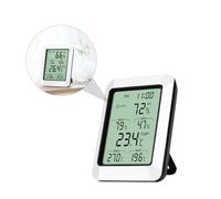 iplusmile Termometro Igrometro Compatto per Ambienti con Rilevazione Temperatura e Umidità Portatile da Parete o Scrivania per Abitazione e Ufficio