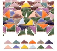 iplusmile Tessere Ceramica Triangolari per Artigianato DIY Materiale Lavoretti Creativi Resistente e Versatile per Decorazioni Quadri Vasi e Regali Personalizzati