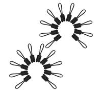 iplusmile Tiretti per Cerniere in Nylon Neri 20 Pezzi Estensori Antiscivolo in Paracord per Riparazione Zaini Giacche Bagagli e Borse Linguette di Ricambio Resistenti senza Attrezzi