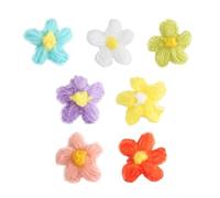 iplusmile Toppe da Cucire a Forma di Fiore Eleganti e Pratiche in Filato di Lana 35 Pezzi Accessori Moda Facili da Usare per Cappelli e Vestiti