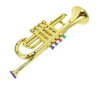 iplusmile Tromba Simulata Elettroplaccata Strumento Musicale Portatile per Prop per Performance e Apprendimento Musicale